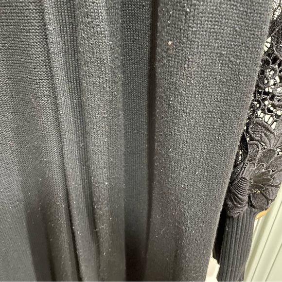 Torrid Black Eyelet Lace Balloon Sleeve Cardigan Sweater 2X EUC - Picture 6 of 7